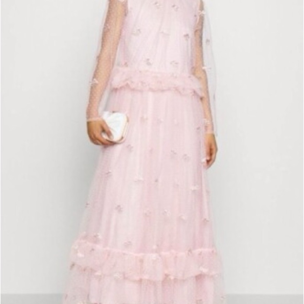 NWT Sister Jane Pink Tulle Ruffle Maxi Dress | Whimsical / Fairycore